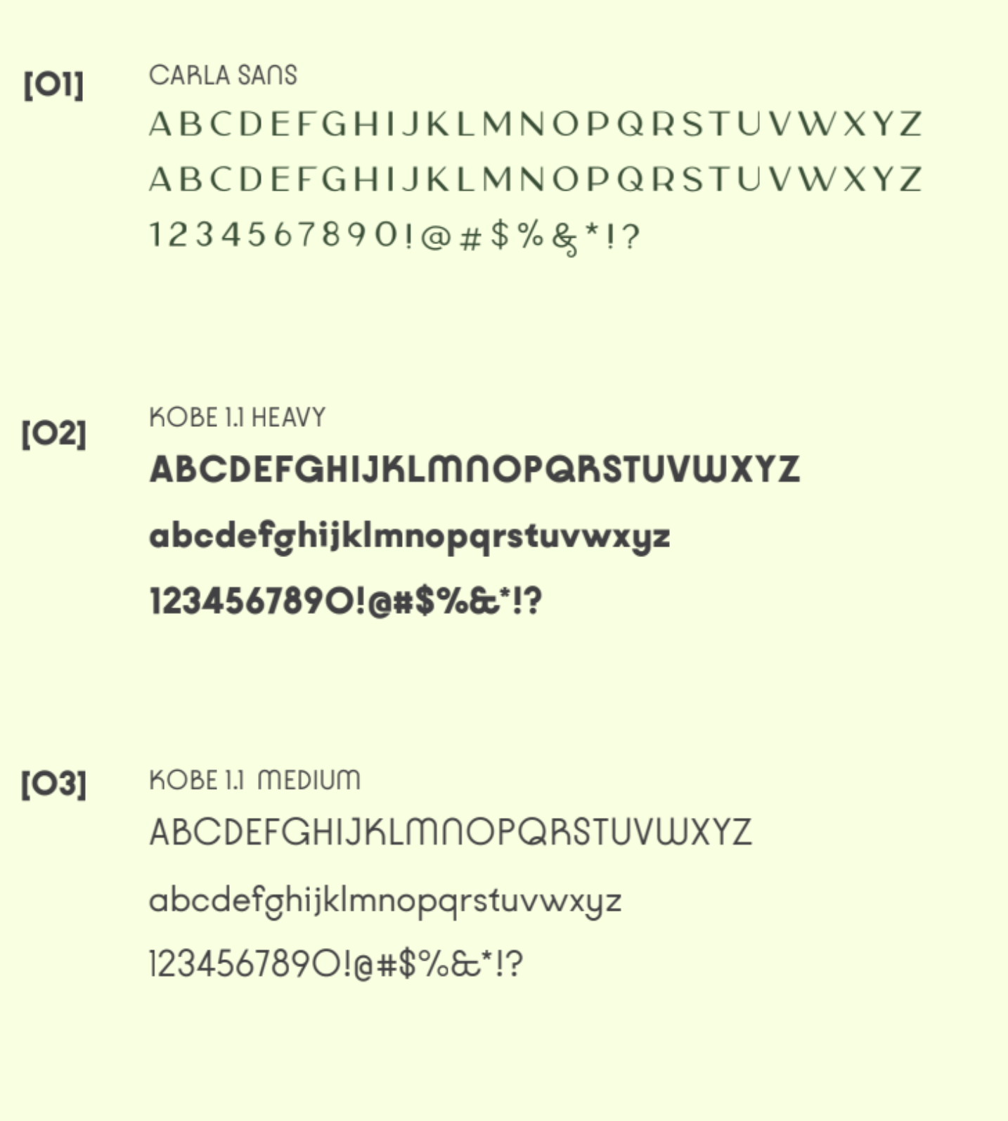 Tipografía Derba